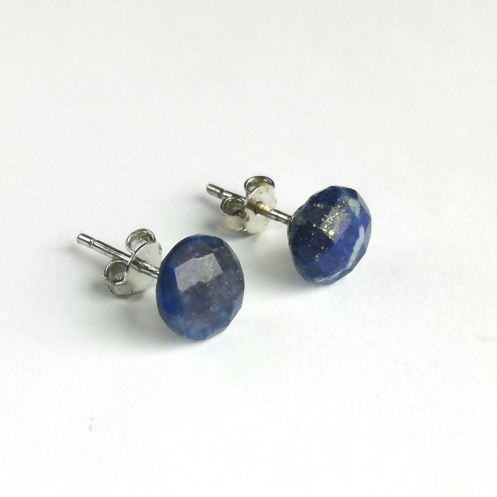 Lapis lazuli stud earrings on Sterling Silver 🆕